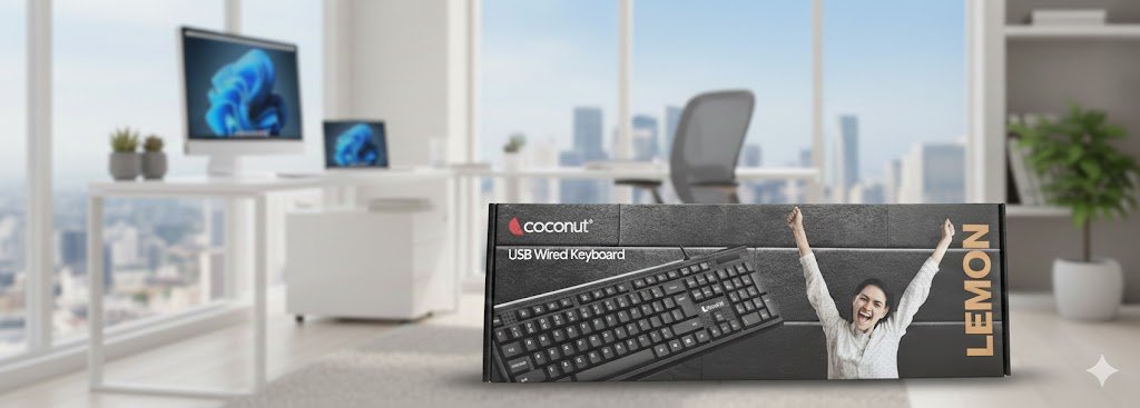 KEYBOARD USB COCONUT