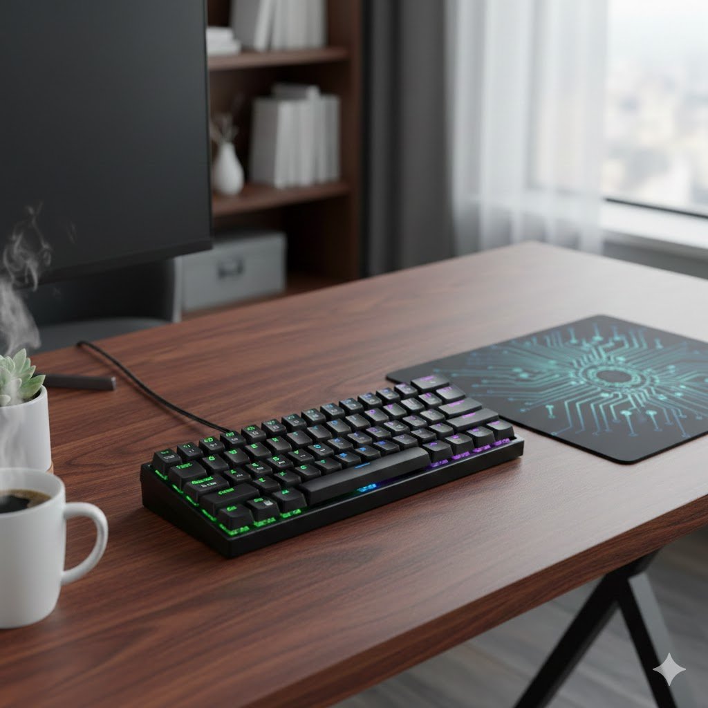 KEYBOARD USB MINI GAMING COCONUT K21-VIRGO