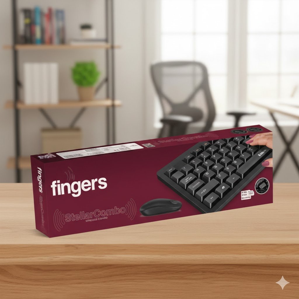 KEYBOARD WIRELESS COMBO FINGERS STELLAR