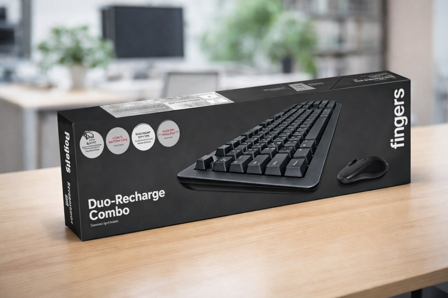 KEYBOARD WIRELESS FINGERS COMBO DUO-RECHARGE