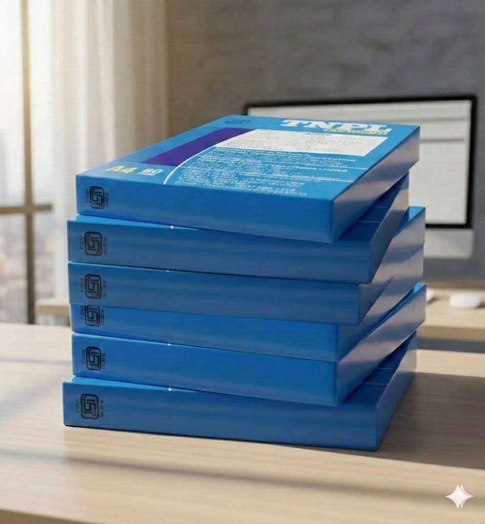 TNPL A4 Paper 80 GSM – White HYBRID ( PACK OF 10)