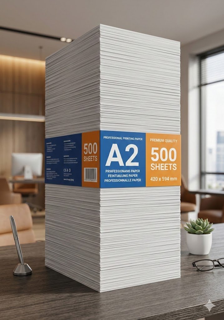 A2 SIZE PAPER 1 REAM 65 GSM (500 SHEET)