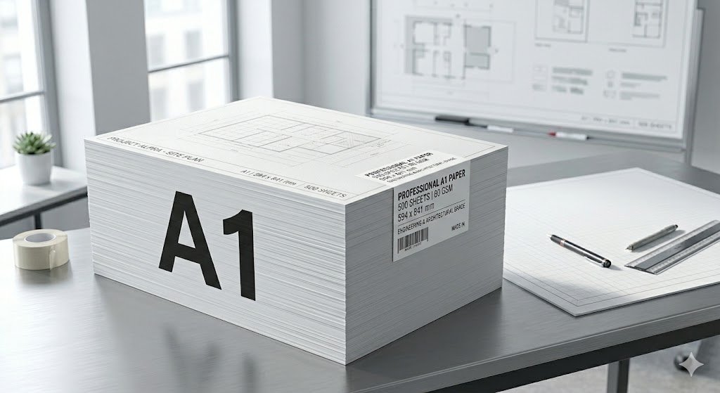 A1 SIZE PAPER 1 REAM 70 GSM (500 SHEET)