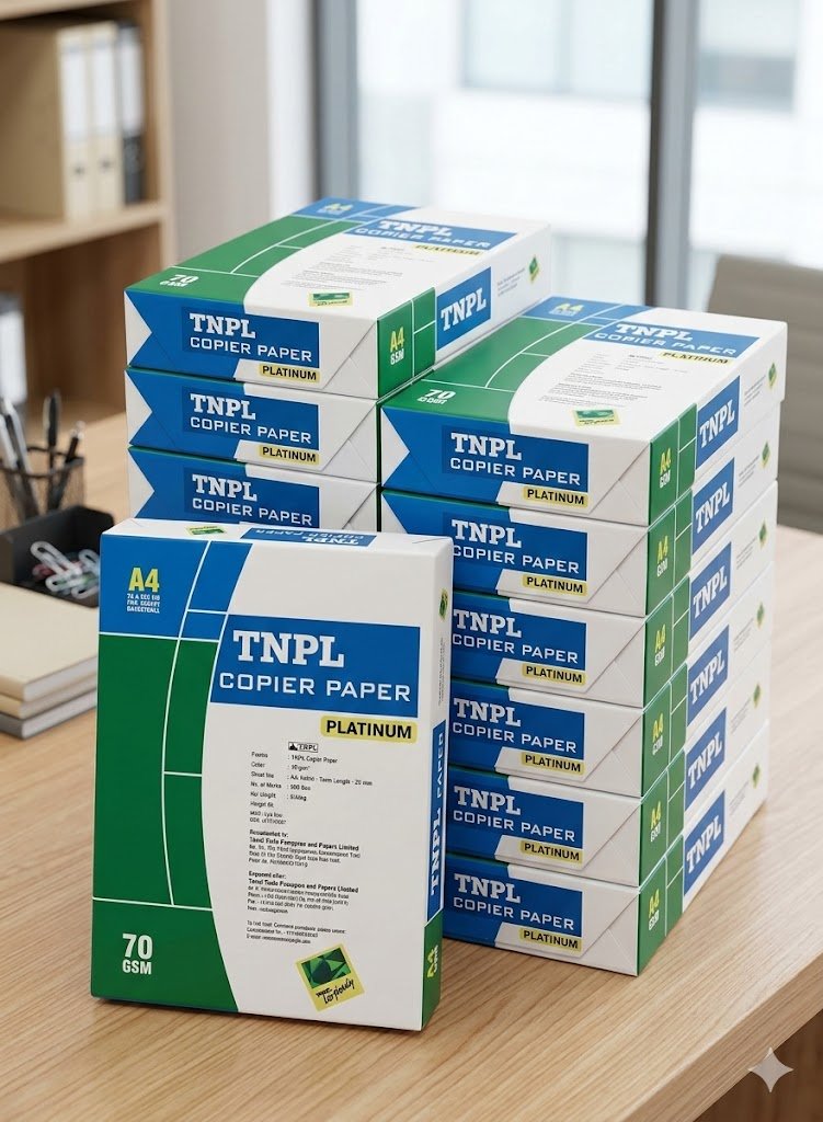 TNPL A4 Paper 70 GSM – White ( PACK OF 10)