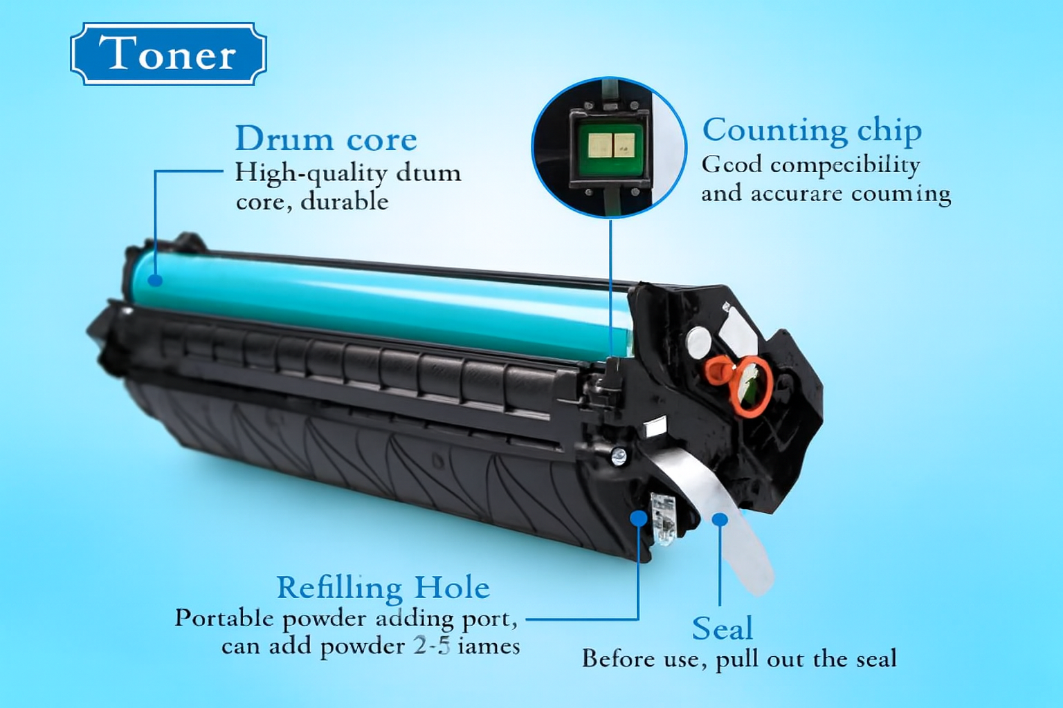 TONER CATRIDGE 137 WITH CHIP