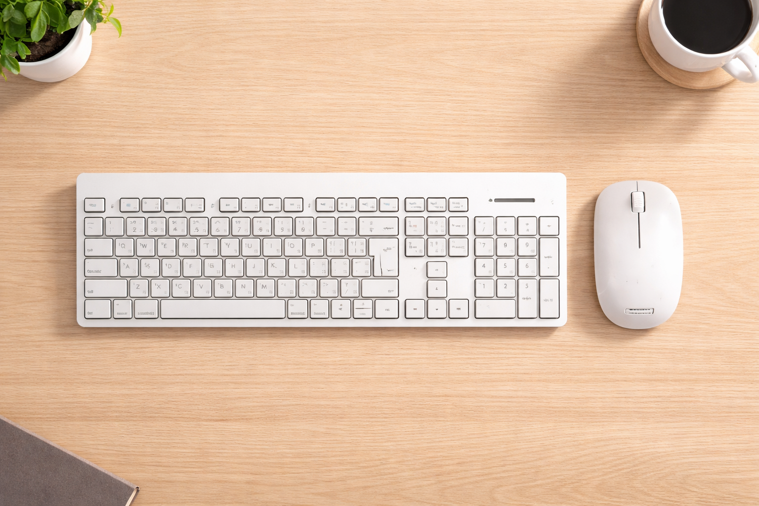 KEYBOARD WIRELESS COMBO POWERX CHOCOLITE (WHITE)