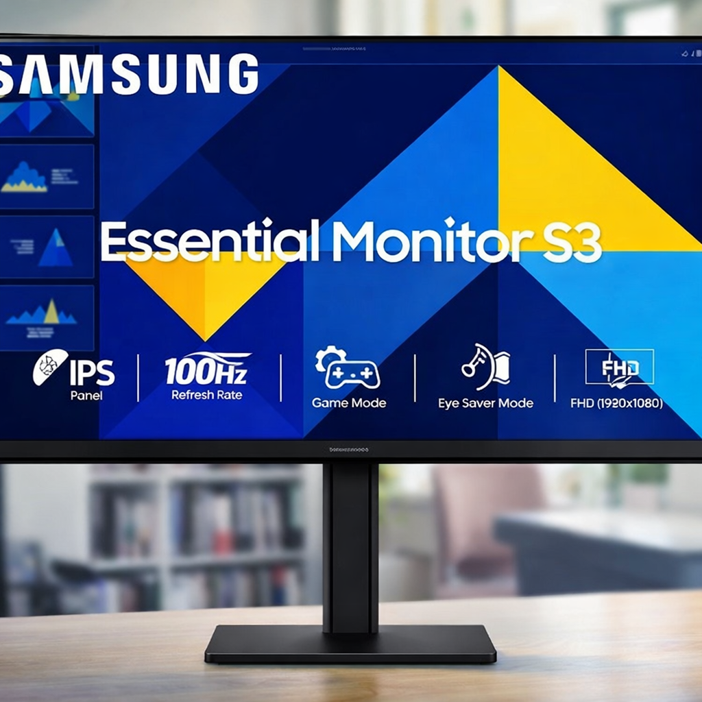 MONITOR 24 INCH LED IPS SAMSUNG LS24D304GAWXXL