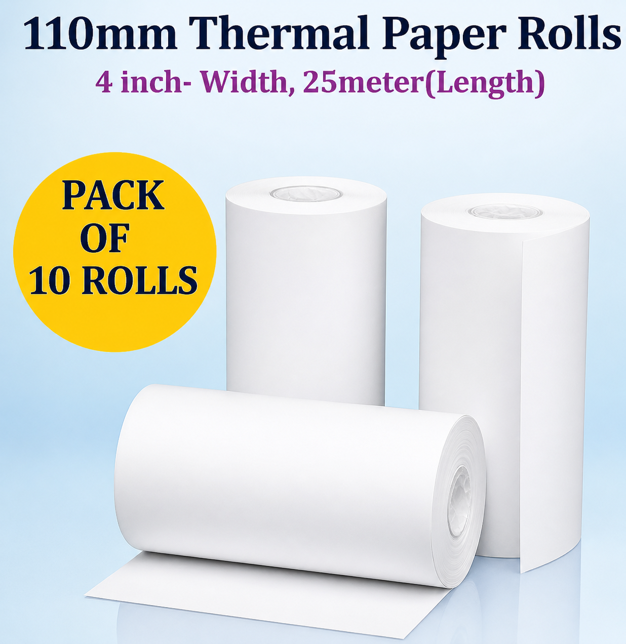 THERMAL PAPER 4 INCH 25 MTR 110 MM
