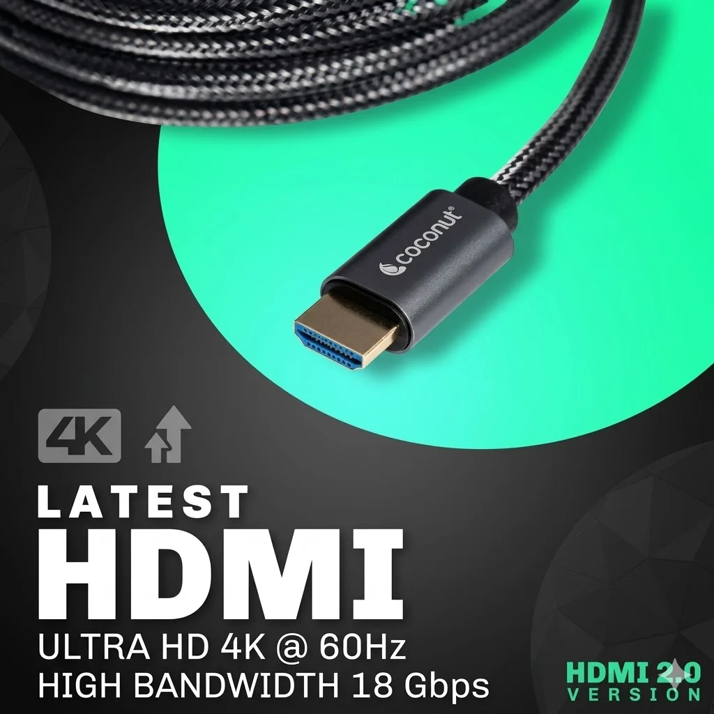 CABLES HDMI 3MTR  COCONUT